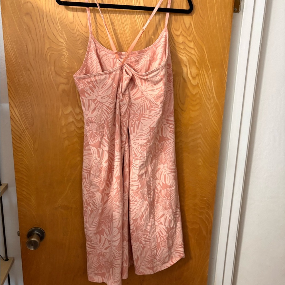 Pact Pink and Peach Fit & Flare Midi Dress with Built in Bra - Picture 10 of 10